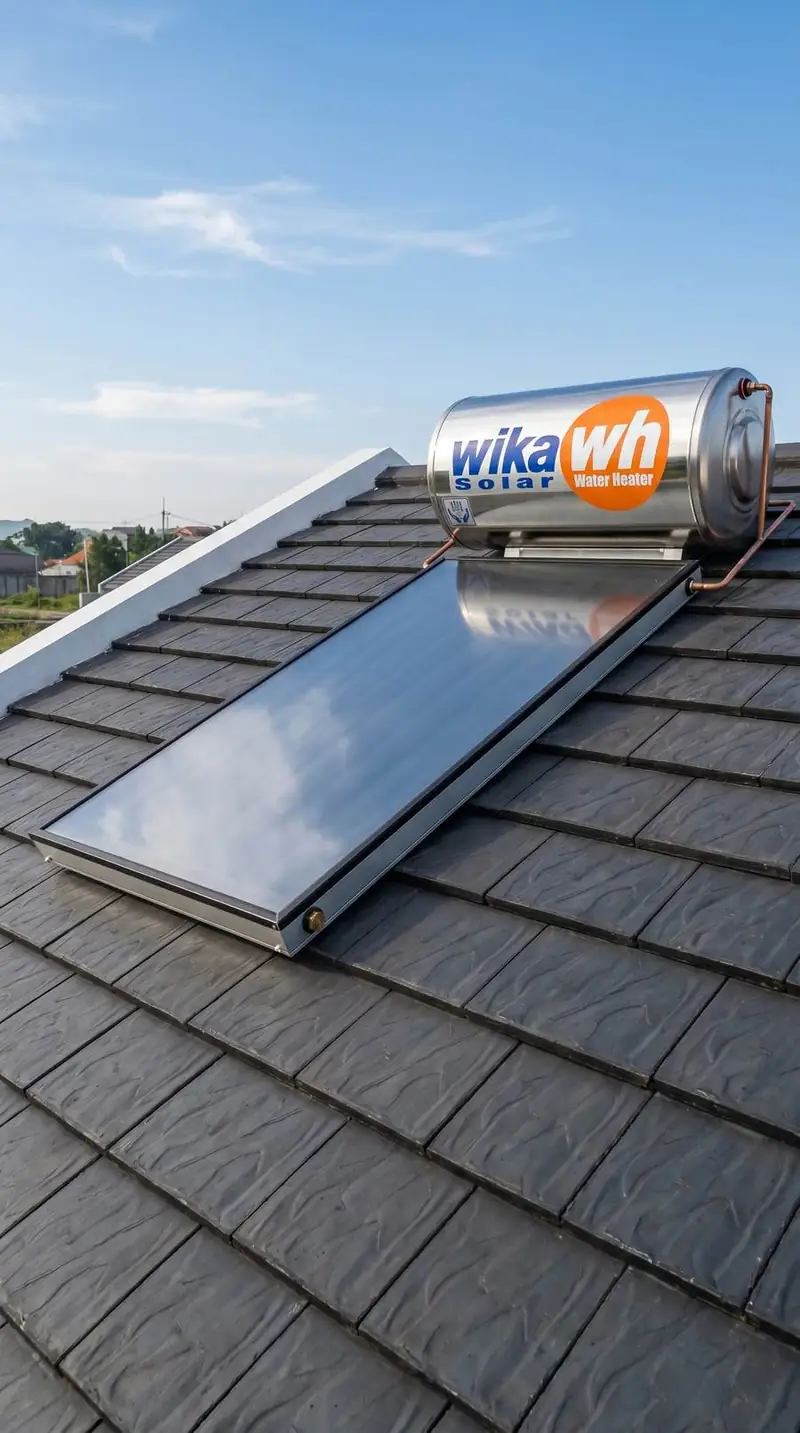 Wika Solar water heater di atap